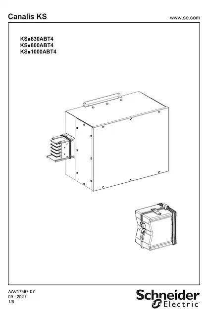 schneider施耐德KS.....ABT4 - FEED UNITS 630_800_1000A - 说明页